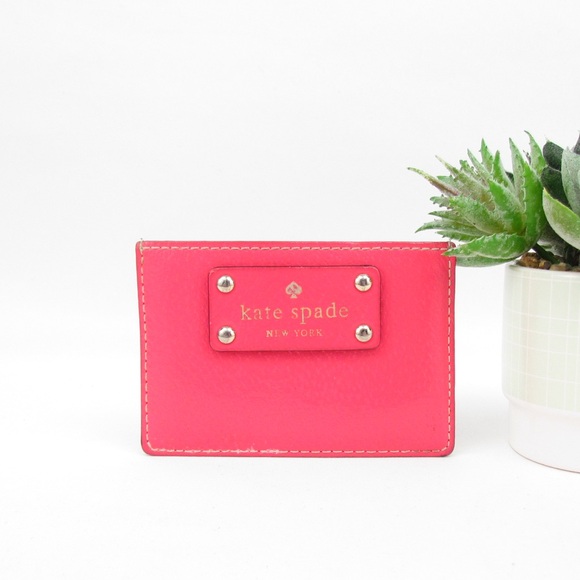 Kate spade Pink Leather Wellesley Graham Card Case - Picture 1 of 5